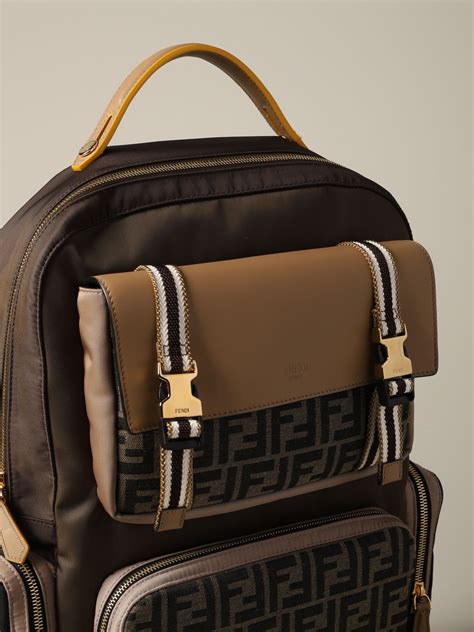 fendi rucksack schwarz|FENDI Backpacks for Men .